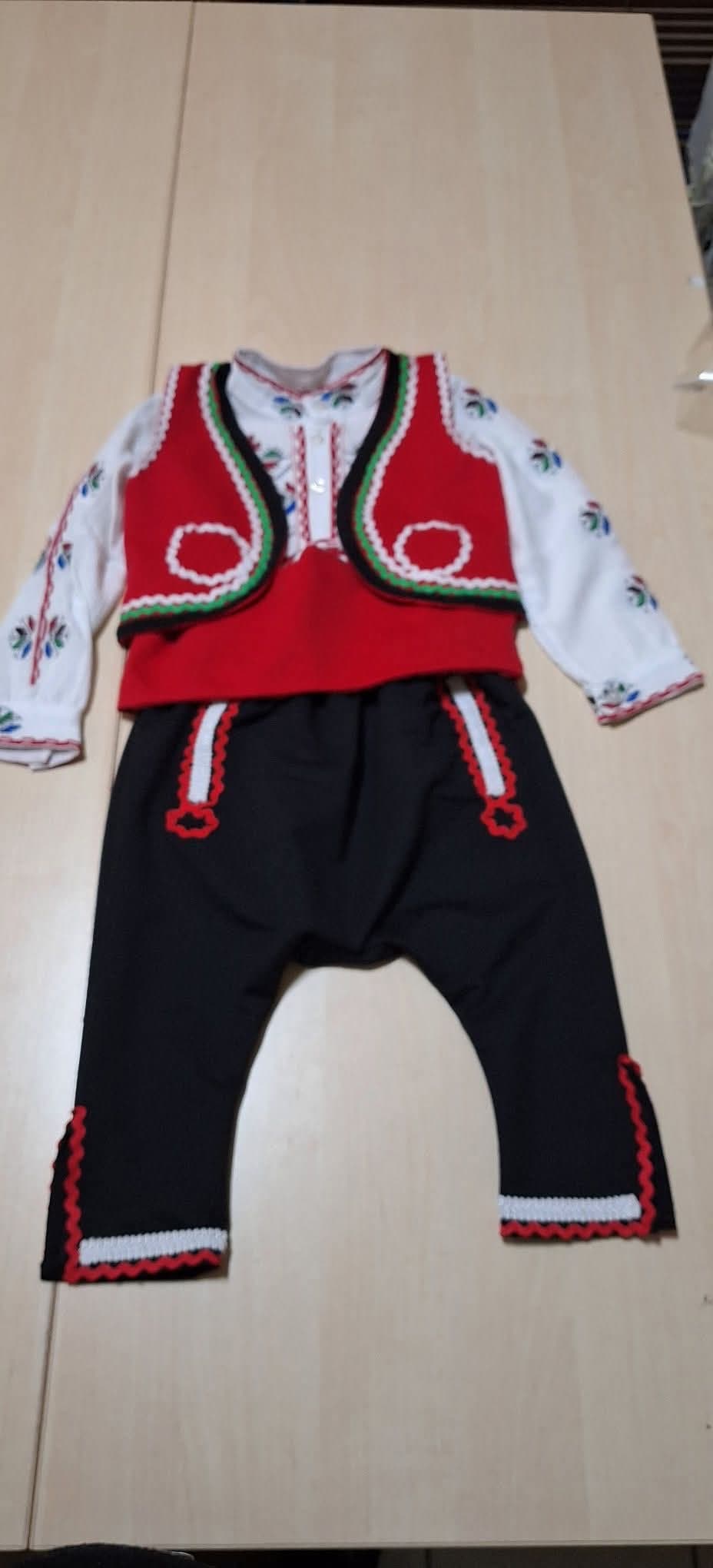 Детска носия за момче (памук и ленена риза)