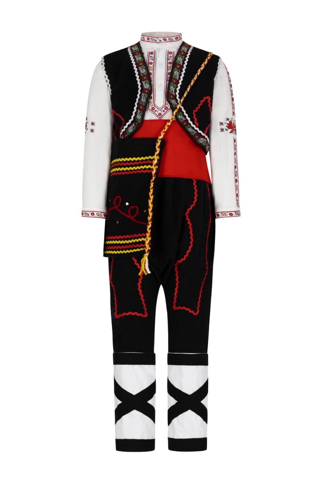 Детска носия за момче с декоративни ширити